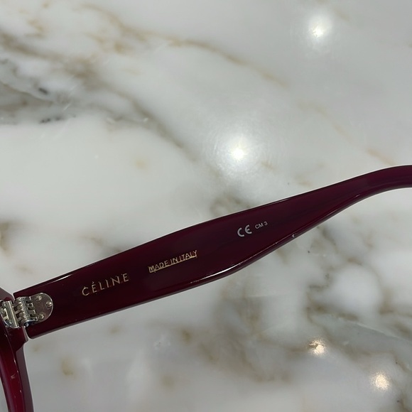 ⭐️Celine Translucent Red Frames Glasses—Frame Only—GORGEOUS!! Italy—Like New! - Picture 10 of 10